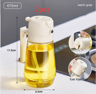 Dispensador de Azeite e Vinagre 2  em  1 | Spray
