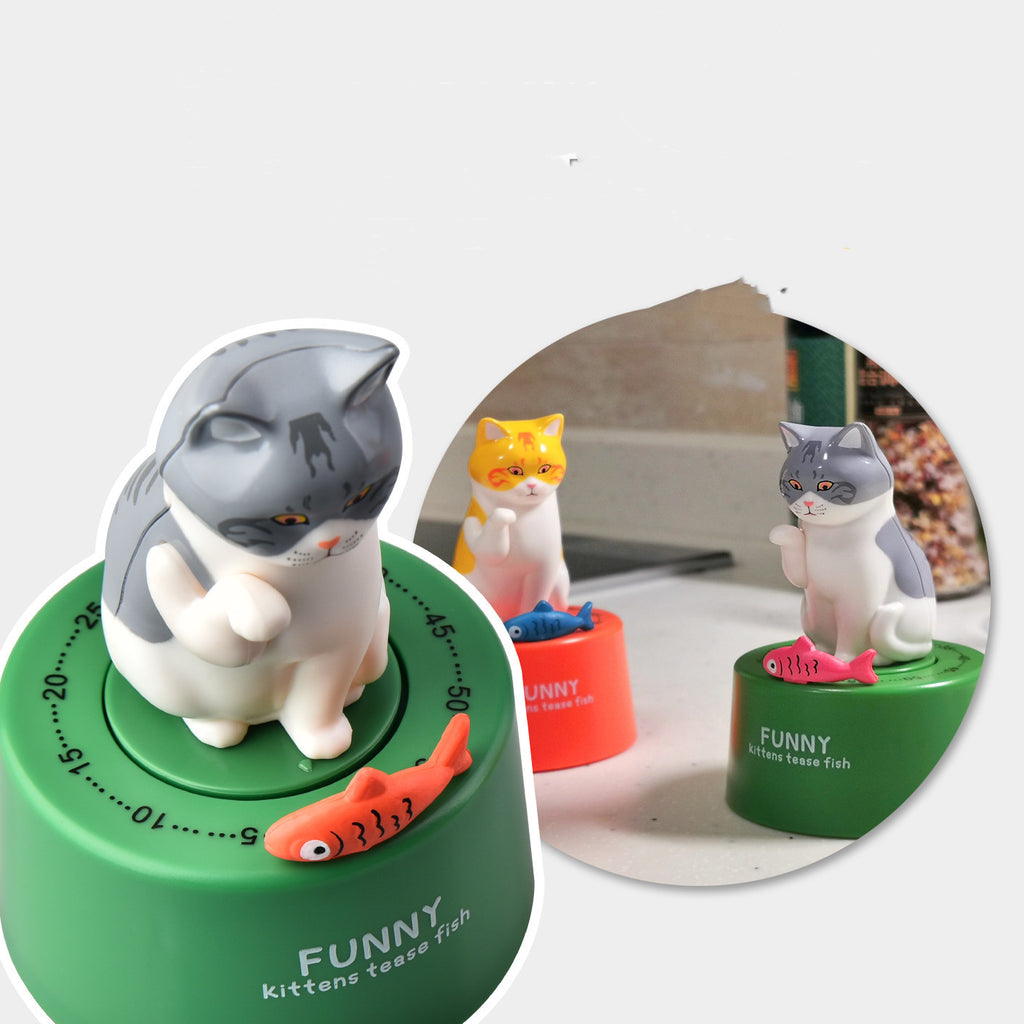 Temporizador de Cozinha Mecânico com Íman | Estilo Gato