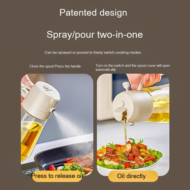 Dispensador de Azeite e Vinagre 2  em  1 | Spray