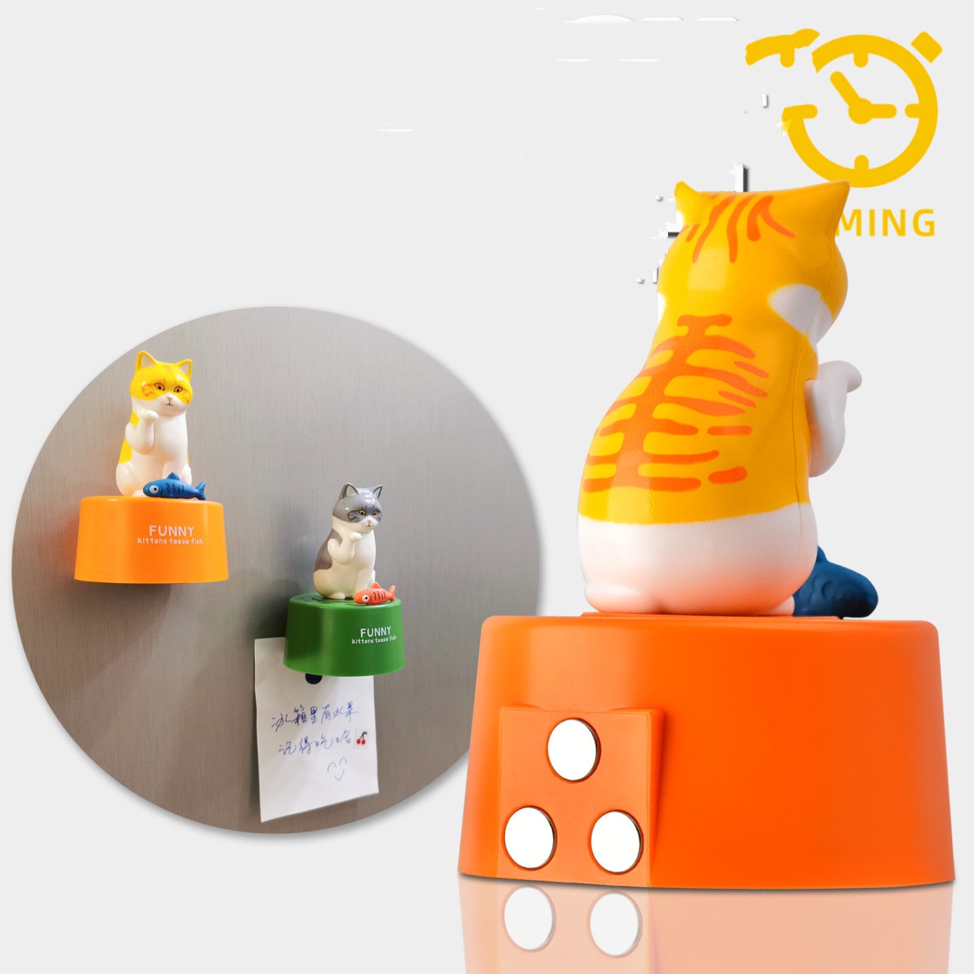 Temporizador de Cozinha Mecânico com Íman | Estilo Gato