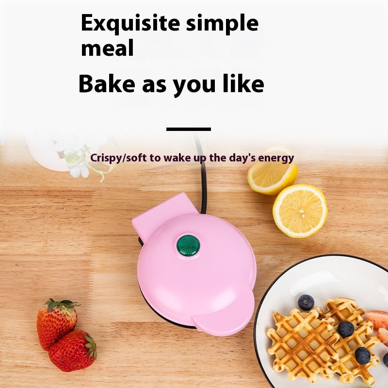 Mini Máquina de Waffles e Sandes para Pequeno‑Almoço