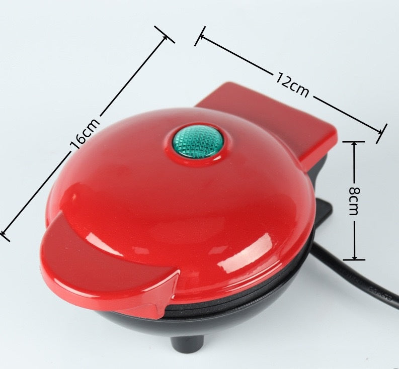 Mini Máquina de Waffles e Sandes para Pequeno‑Almoço